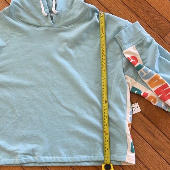 NWT Women's Disney Magic Pale Blue Cropped Hoodie - Picture 6 of 10